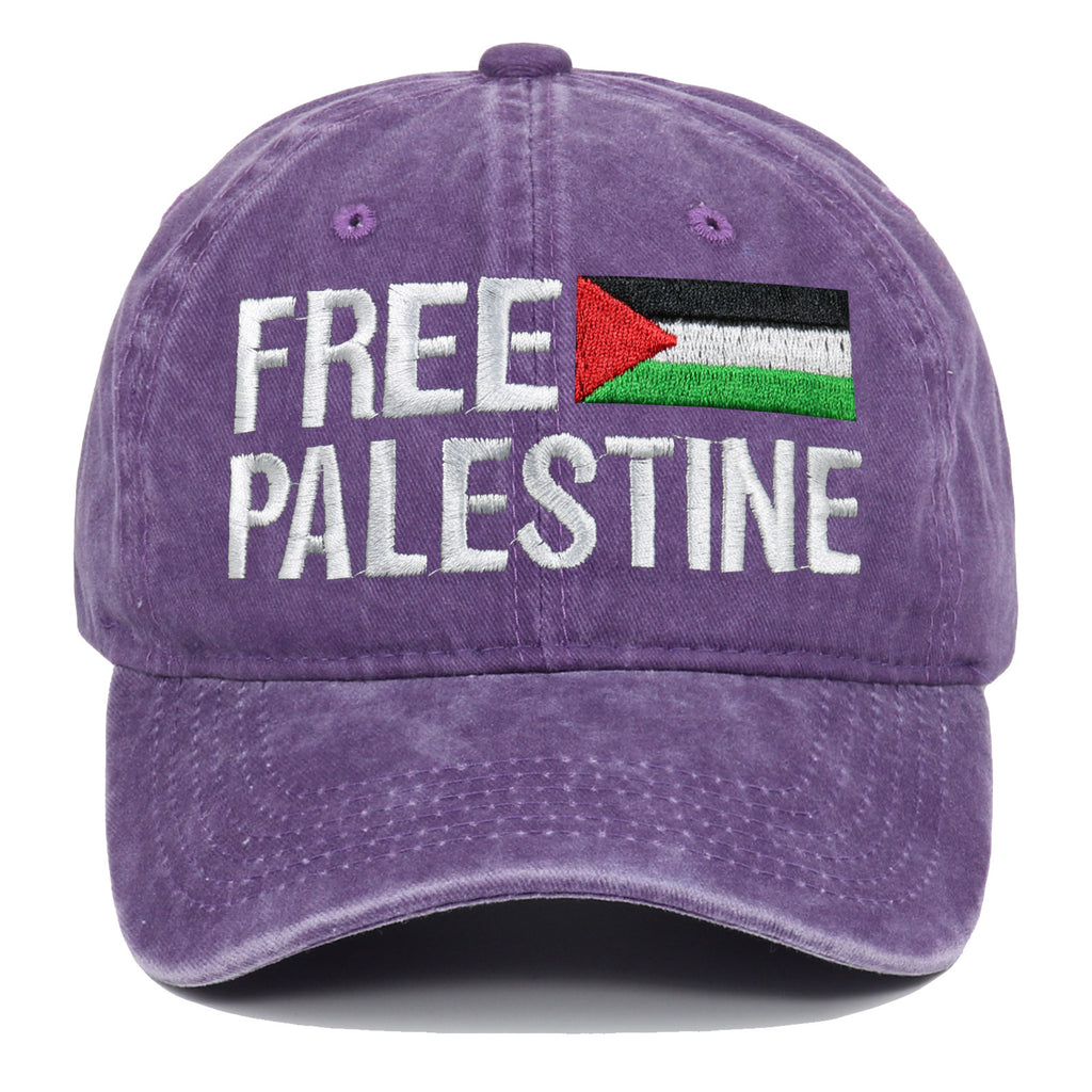 Baseball cap embroidered Palestinian retro dad hat