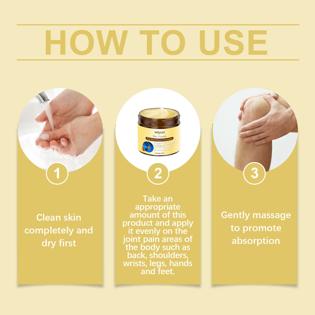 Wiyun Bee Venom Joint Care Cream Gentle And Soothing Wrist Knee Massage Body Topical Daily Care Cream