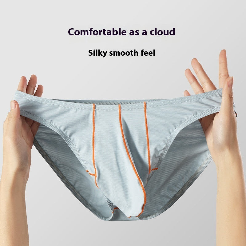 Thin Ice Silk Solid Color Men's Underwear