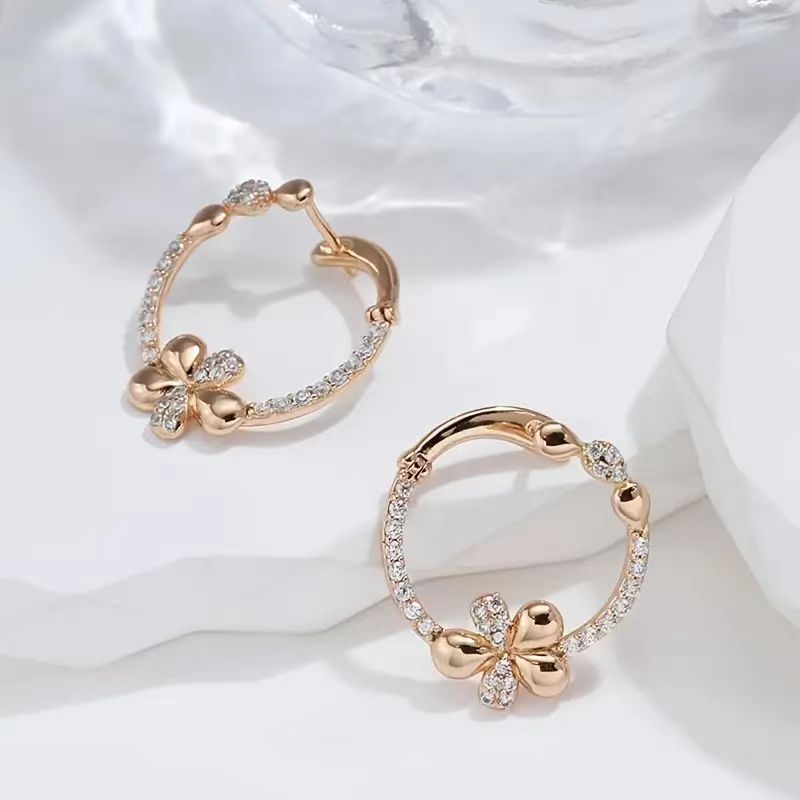 Personalized Round Ring Earrings For Women