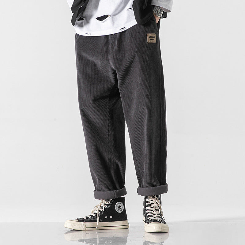 Loose Straight Sports Pants Autumn And Winter Men