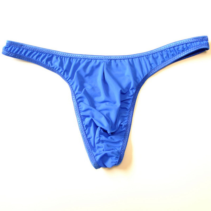 T-back Men's Ultra-thin Transparent Ice Silk T-shaped Panties