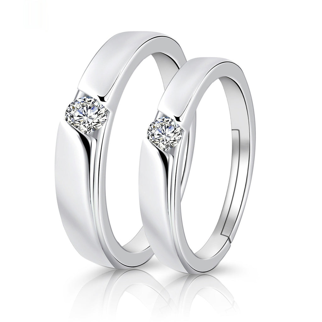 Moissanite Engagement Couple Couple Rings