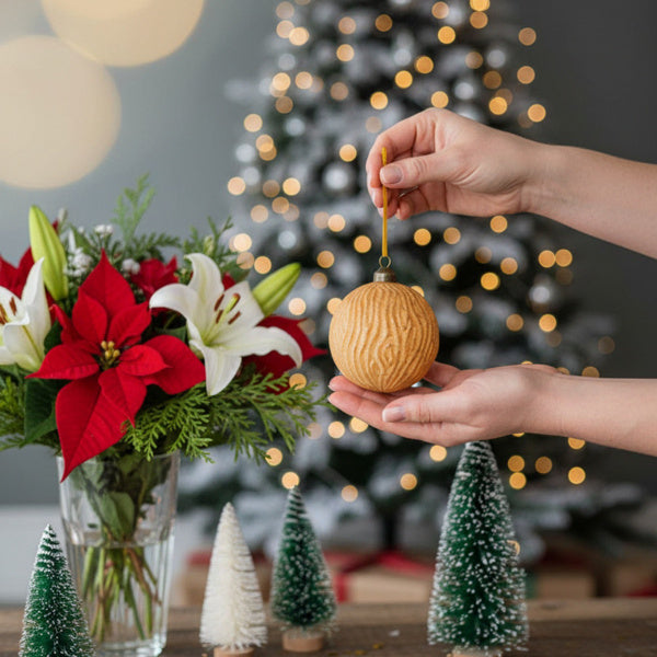 6PCS Set Glass Christmas Ball Ornaments Shimmering Hanging Decorations For Holiday Tree & Party Festive Xmas Decor FBA Shipment