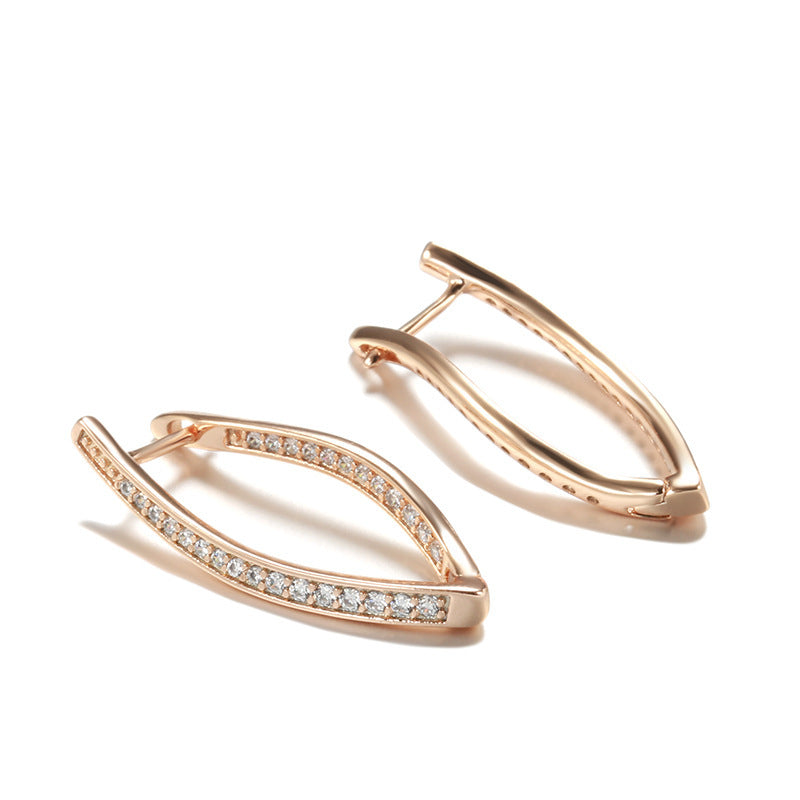 Fashion Personalized Zircon Eardrops Earrings Women