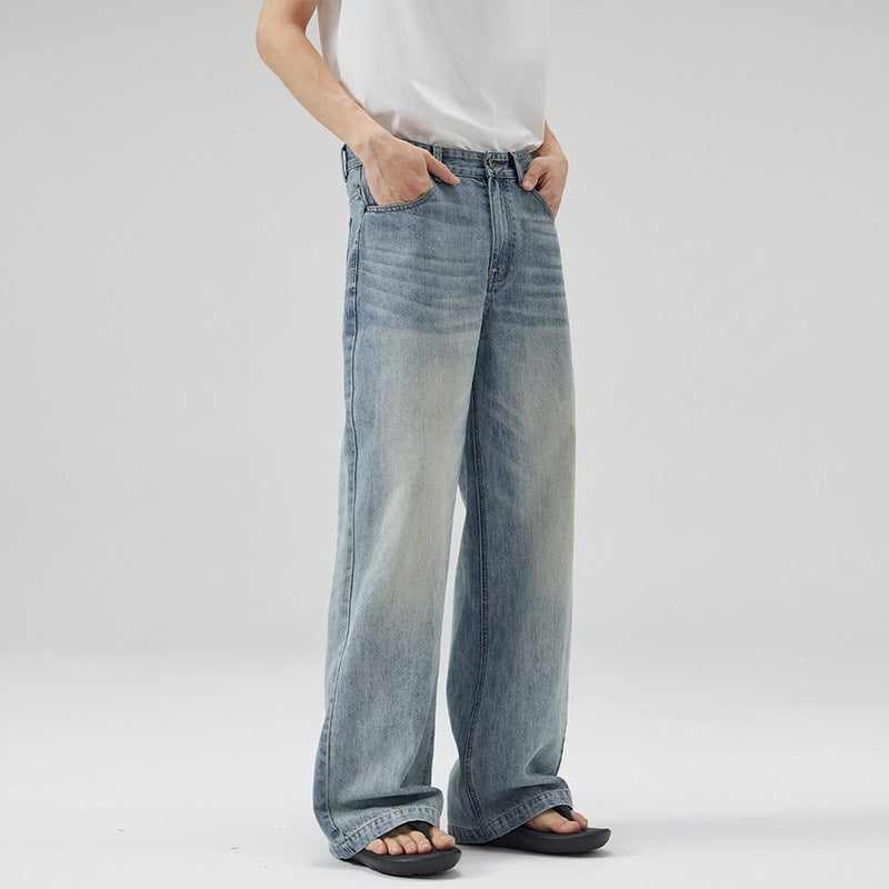 New Light Blue Washed Jeans For Men