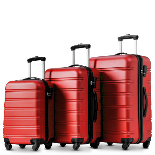 ABS Hard Shell Travel Trolley Suitcase 4 Wheel Luggage Set Hand Luggage, 28
