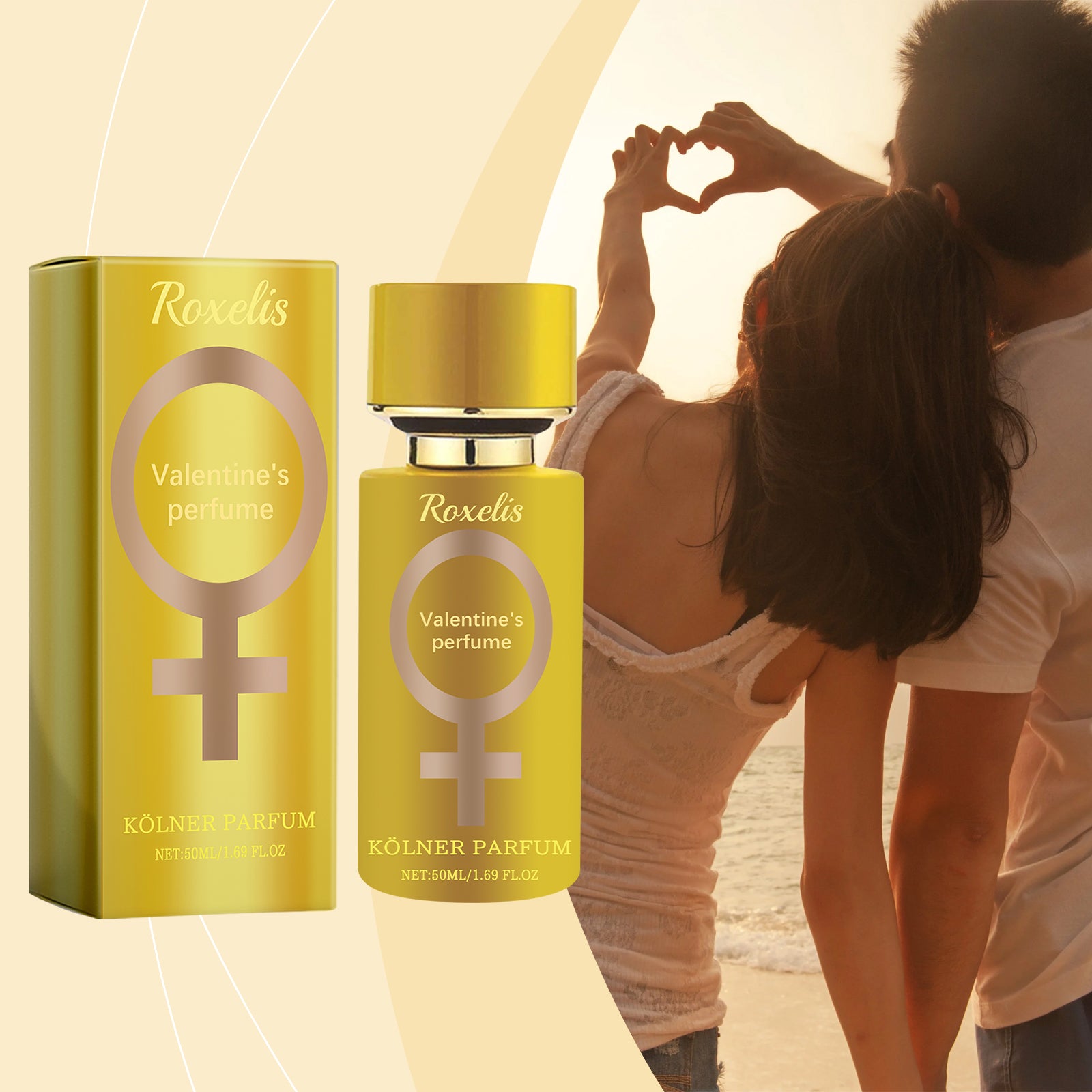 Roxelis Valentine's Day Atmosphere Cologne Natural Romantic Fresh And Elegant Stay Fragrance Charm Lovers Daily Date Portable