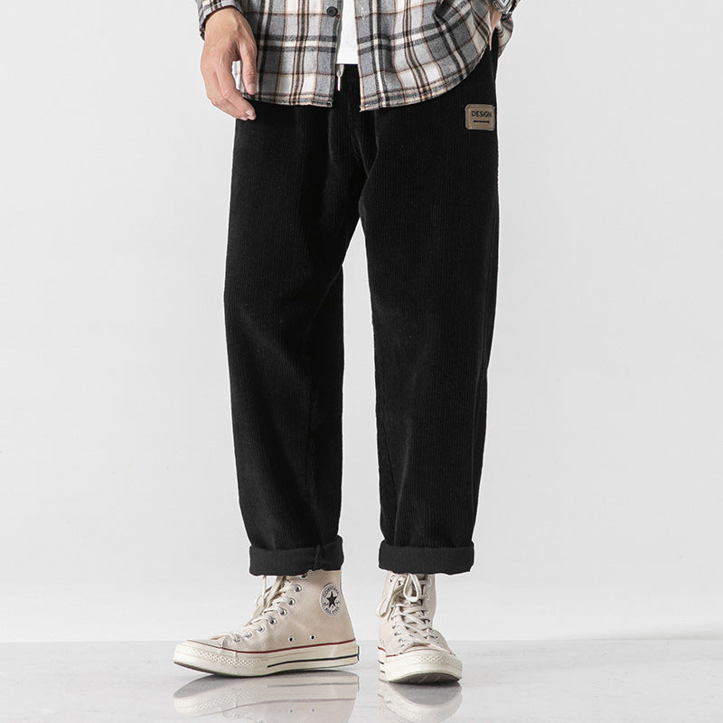 Loose Straight Sports Pants Autumn And Winter Men