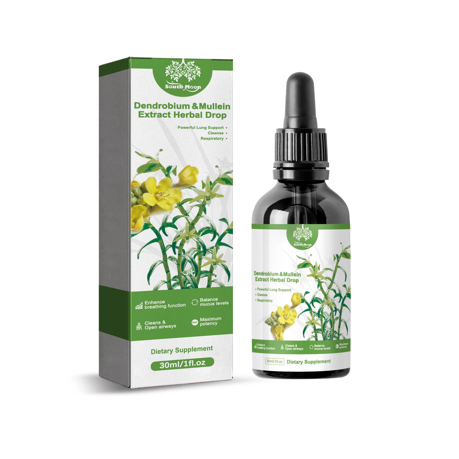 South Moon Herbal Body Care Drops Gently Care For The Body And Relieve Discomfort. Herbal Ingredient Drops