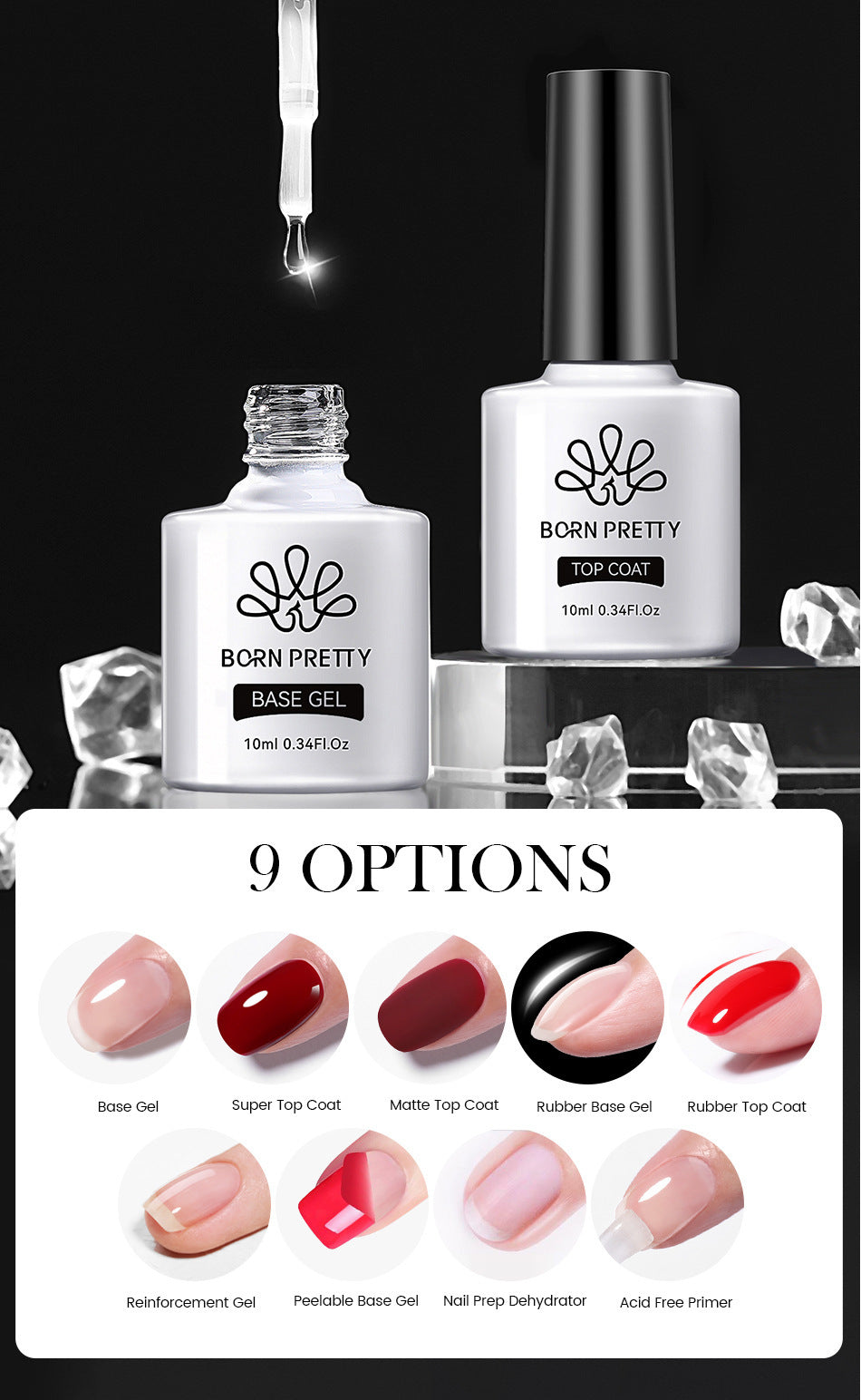 Nail Art Polish Gel Construction Base Gel Plated Crystal