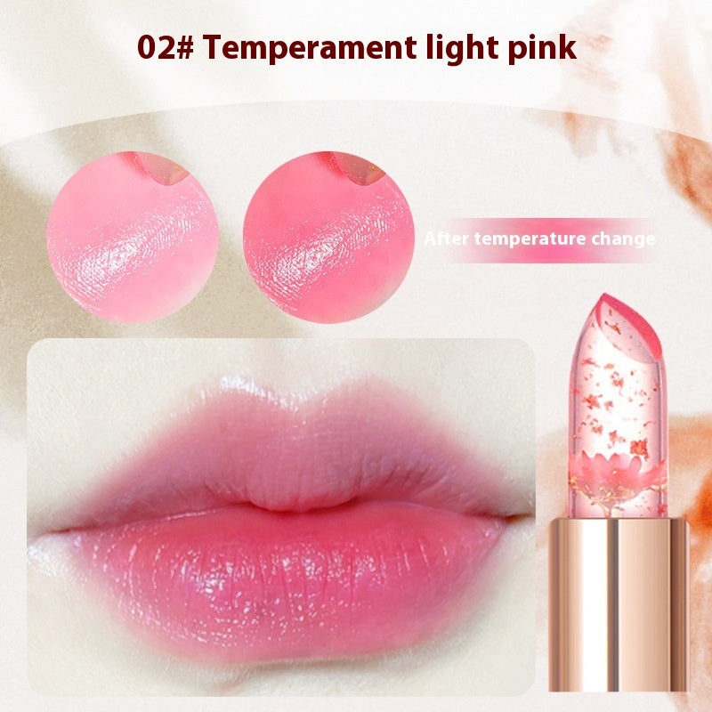 Flower Lipstick Jelly Color Changing Lipstick Moisturizing