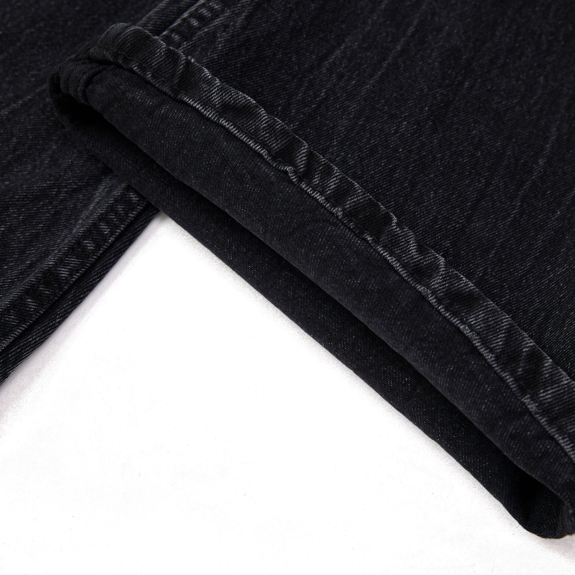 American Washed Old Lightning Crack Jeans