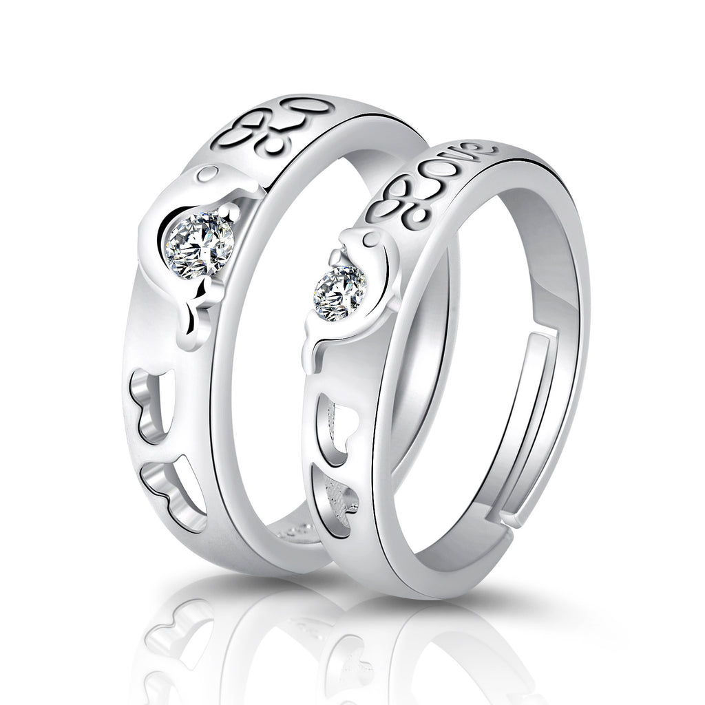 Moissanite Engagement Couple Couple Rings