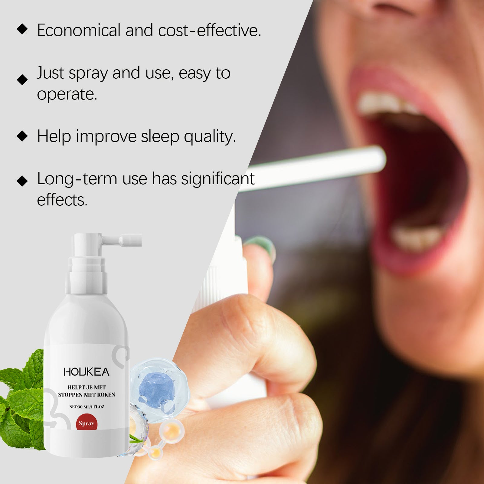 Houkea Breath Spray Is A Mild, Long-Lasting, Natural And Refreshing Breath Spray
