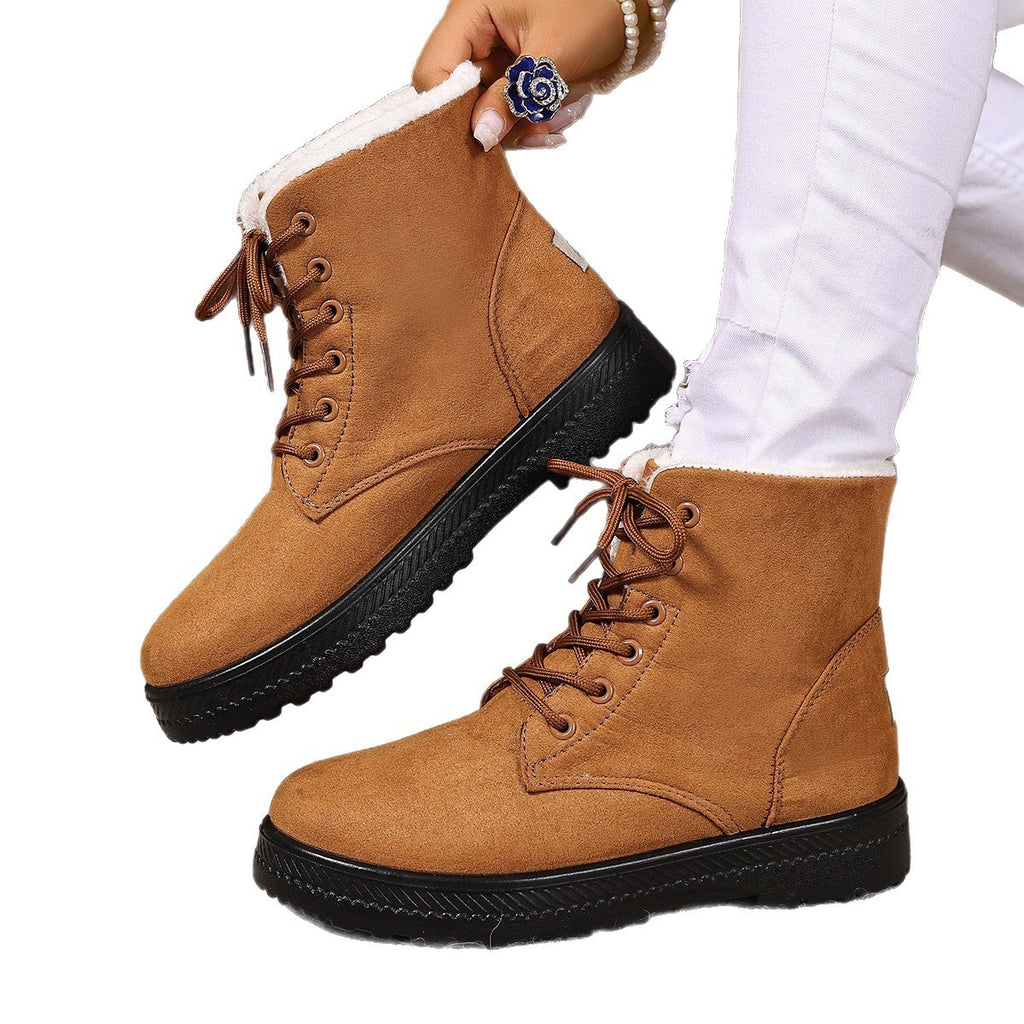 Women's Fashionable Waterproof High-top Cotton-padded Snow Boots