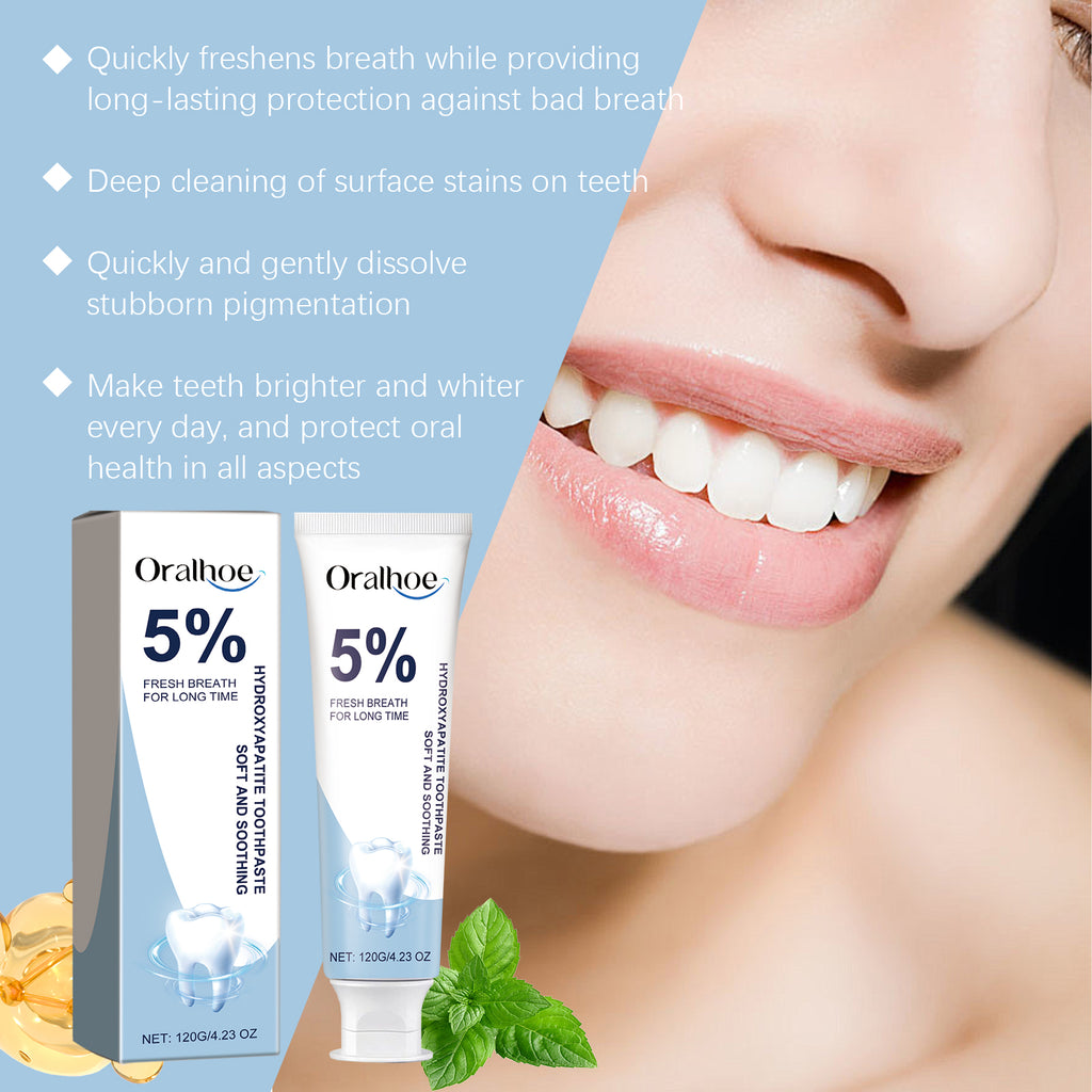 Oralhoe Repair Toothpaste Gently Cleans Teeth Repair Dental Hygiene Care Brightening And Stain Removing Mint Toothpaste