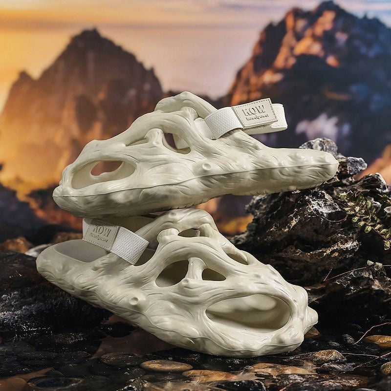 Hole Shoes Men's Sandals Outer Wear Hollow Slippers