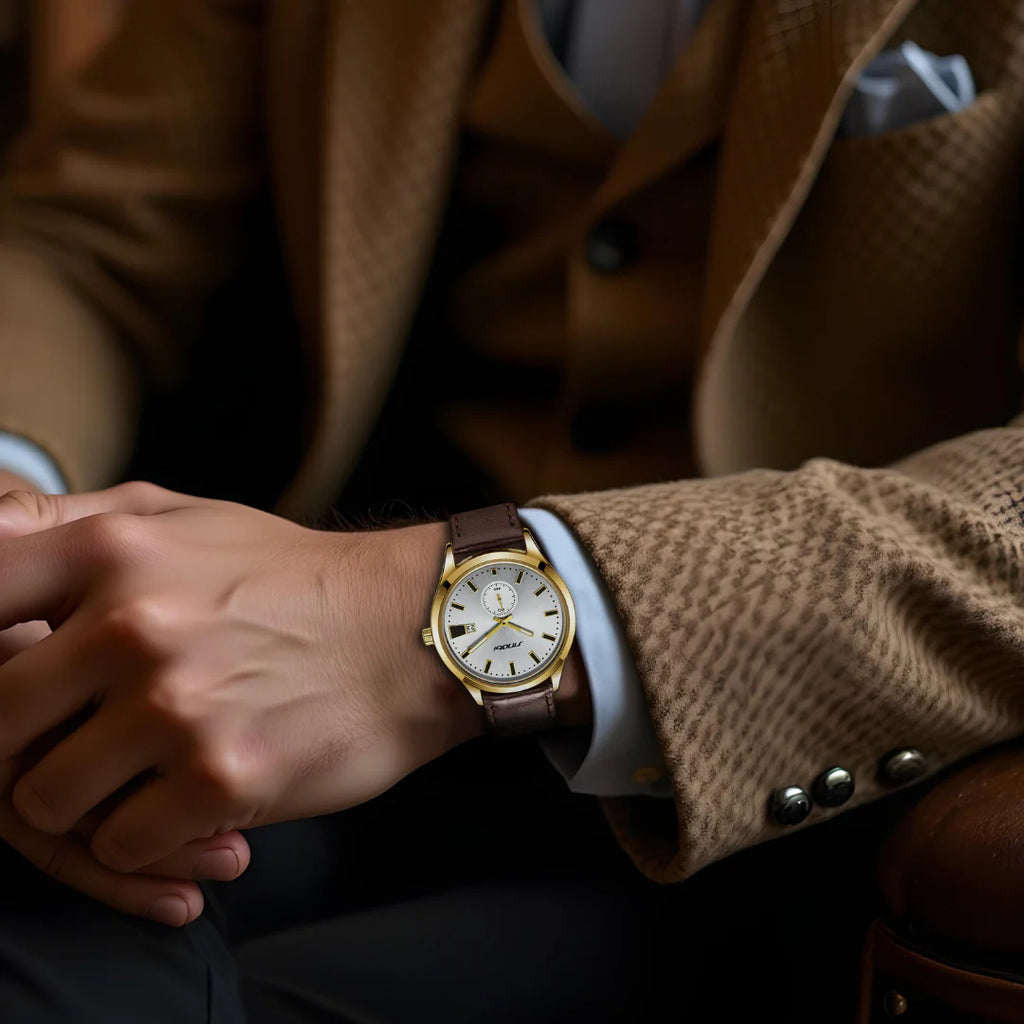 Casual Leather Belt Business Men's Quartz Watch