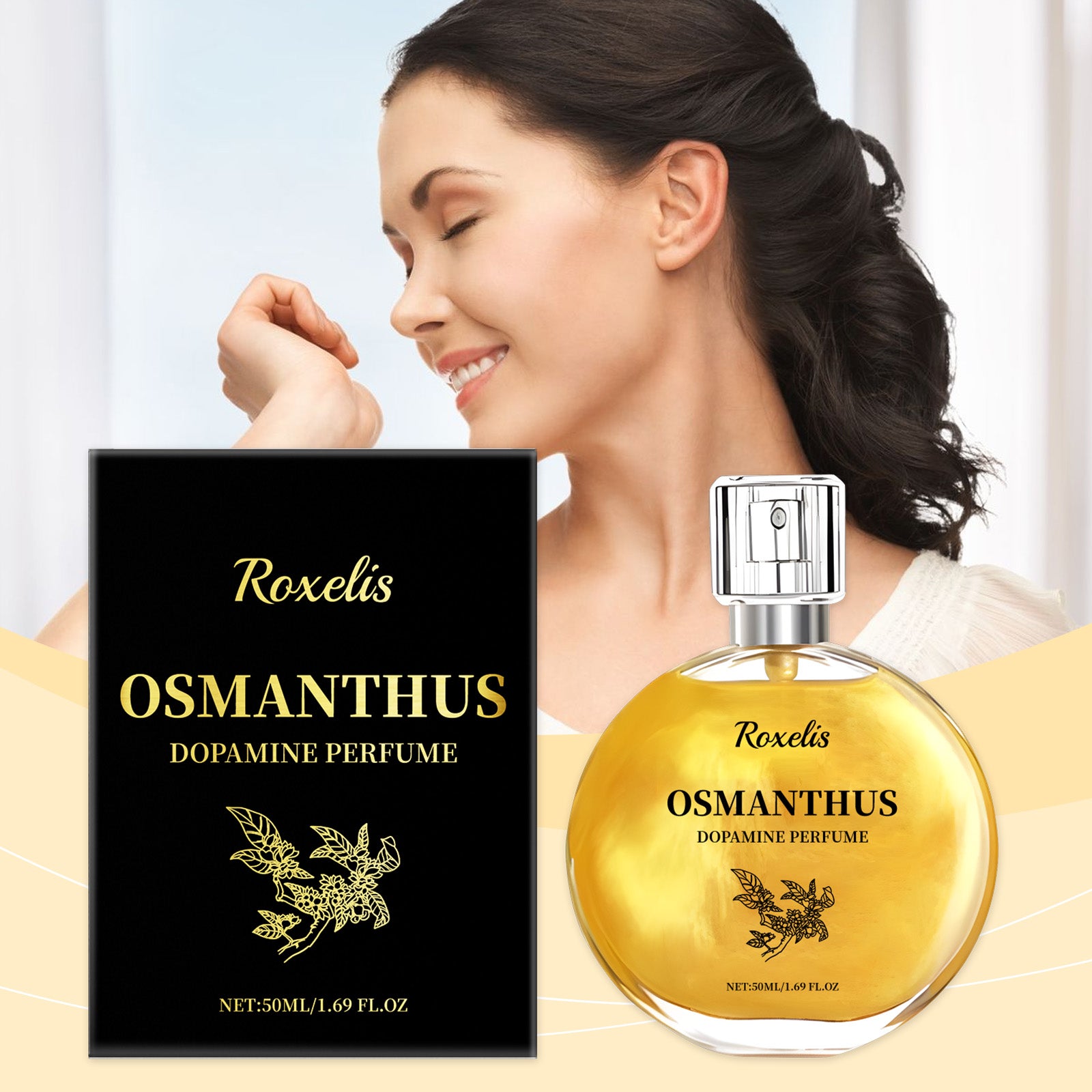 Roxelis Osmanthus Gilt Perfume Lasting Light Fragrance Natural Fresh Moisture Charm Fragrance Fragrance Fine Mist Osmanthus Perfume Spray