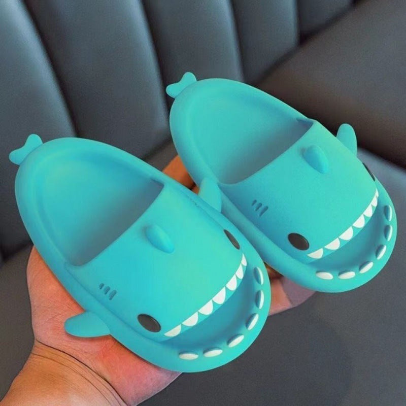 Shark Children's Slippers Summer Boys And Girls Cartoon Indoor Household Non-Slip Bath Baby Sandals And Slippers For Women