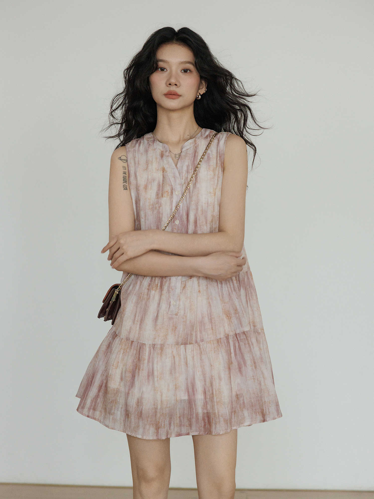 New Chinese Women's Clothing Sleeveless Halter Dress