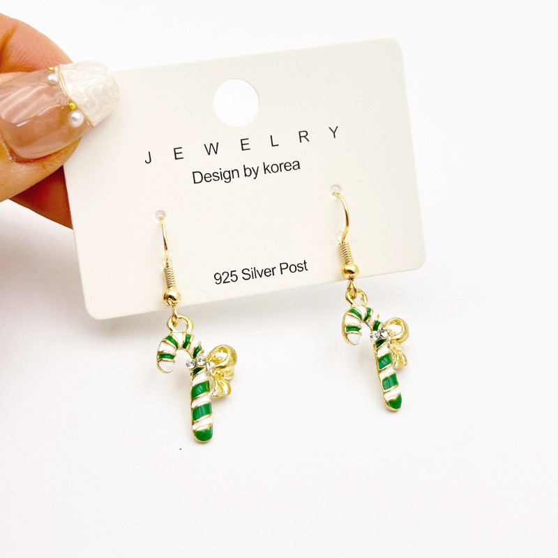 New Red Bow Handmade Beaded Ear Stud Necklace Bracelet