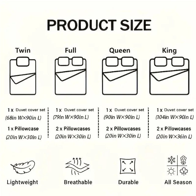 Haoyijia Big Flower Duvet Cover Queen