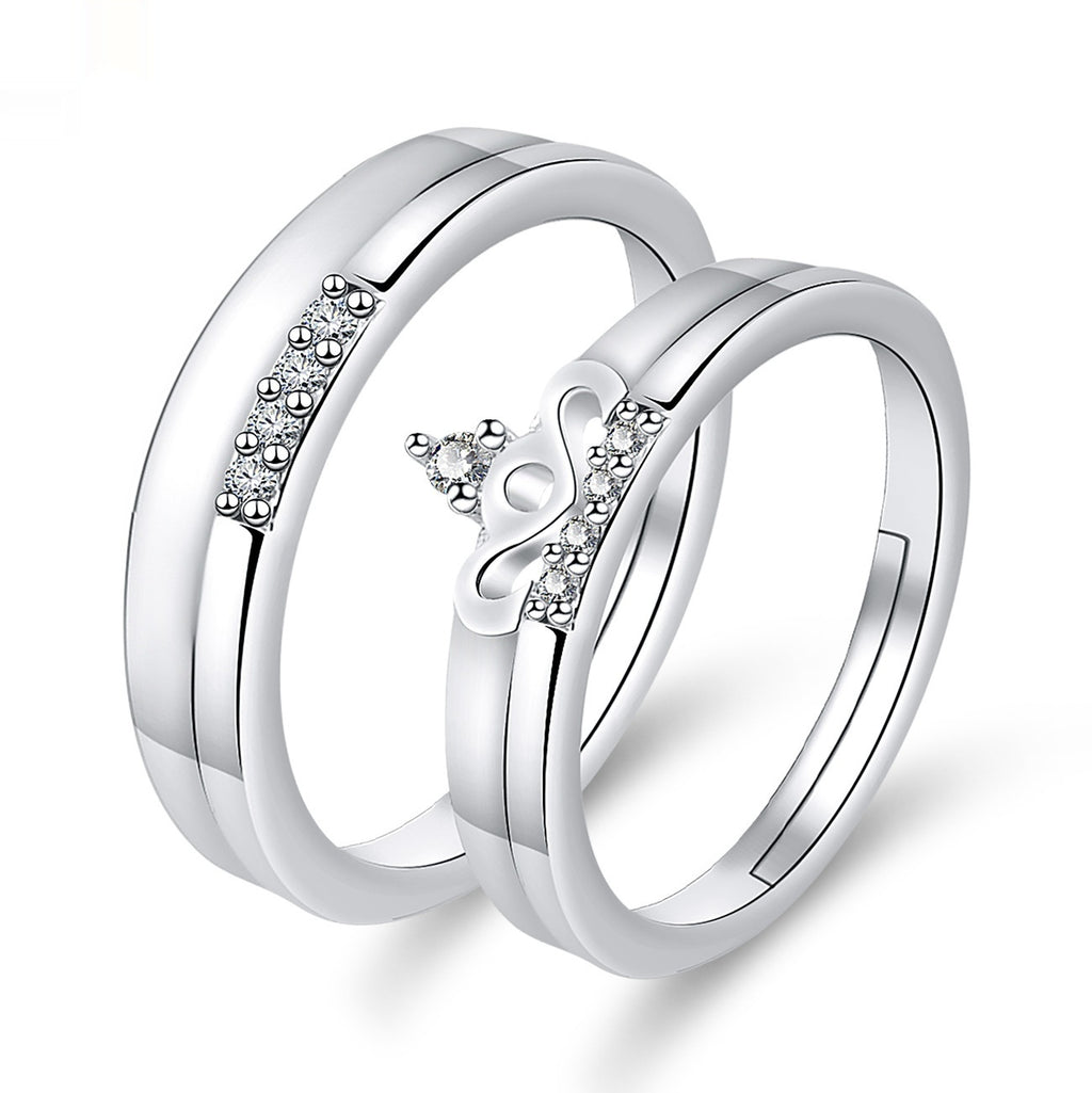 Moissanite Engagement Couple Couple Rings