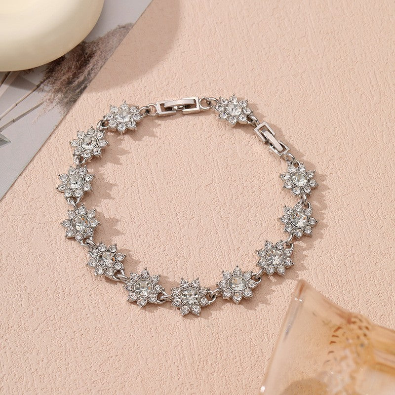 Affordable Luxury Style European And American Colored Gems Bracelet