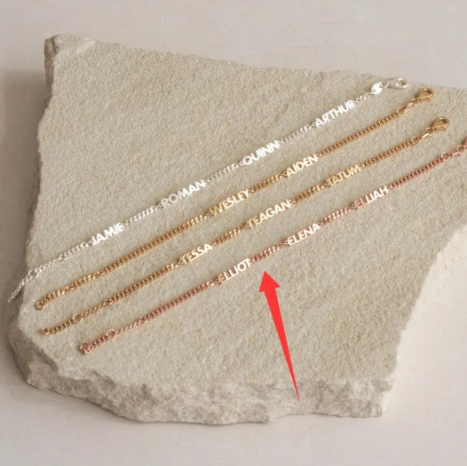 DIY Personalized Name Bracelet Cuban Chain