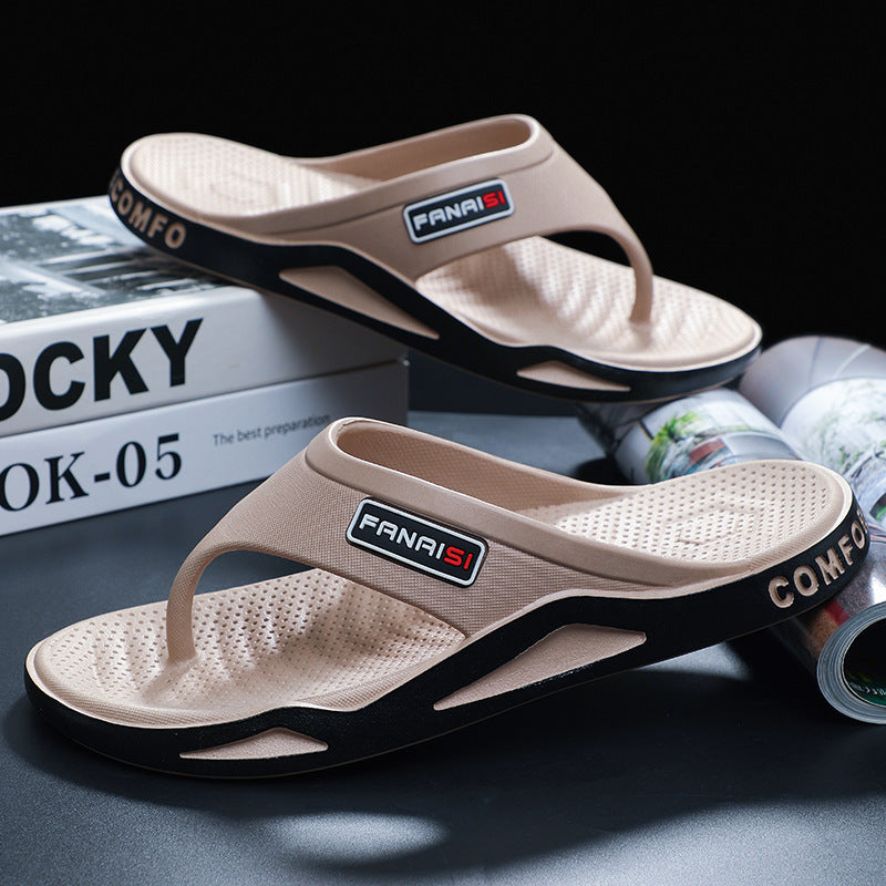 Men's Wear-resistant Casual Outdoor Wear Slippers For Summer Soft Back Thick Back Fashion Flip-flop