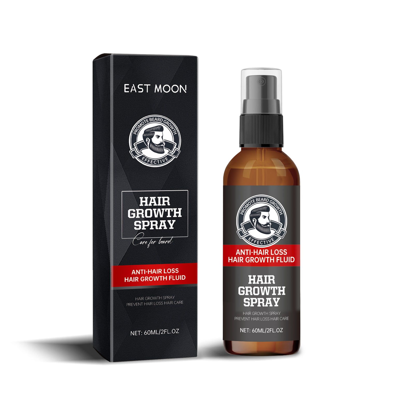 Facial Hair Treatment Spray, Men's Hair And Beard Nourishing Moisturizing And Enriching Facial Hair Repair Spray