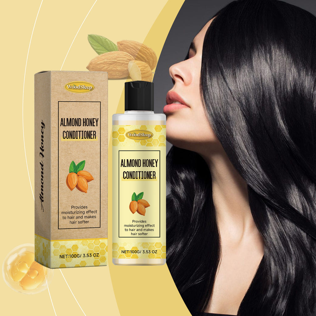 WoodSleep Almond Honey Conditioner Nourishes And Repairs Dry And Knotted Hair Ends To Restore Softness And Shine