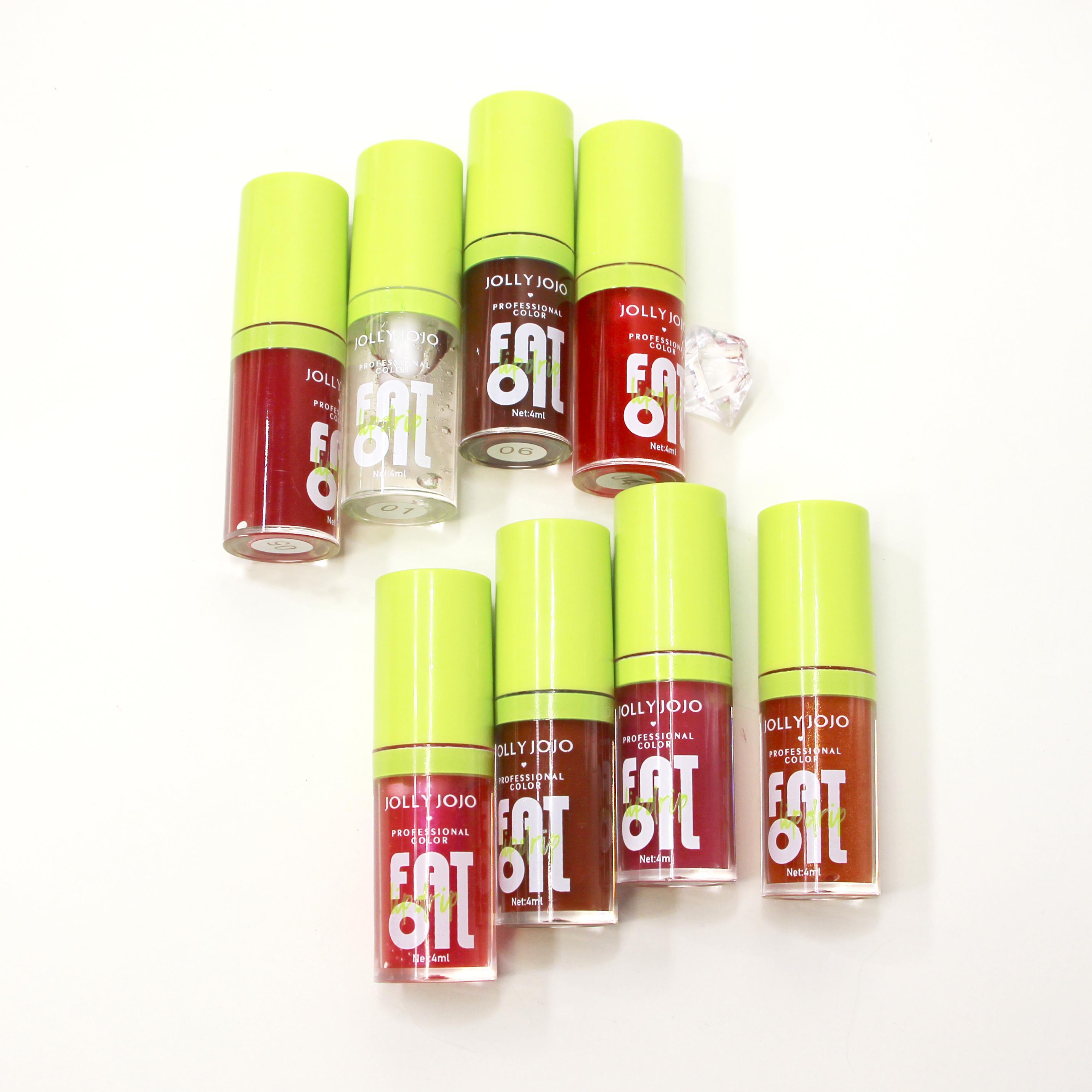 8-pack Vegan Tinted Moisturizing Shimmering Lip Oil Lip Gloss