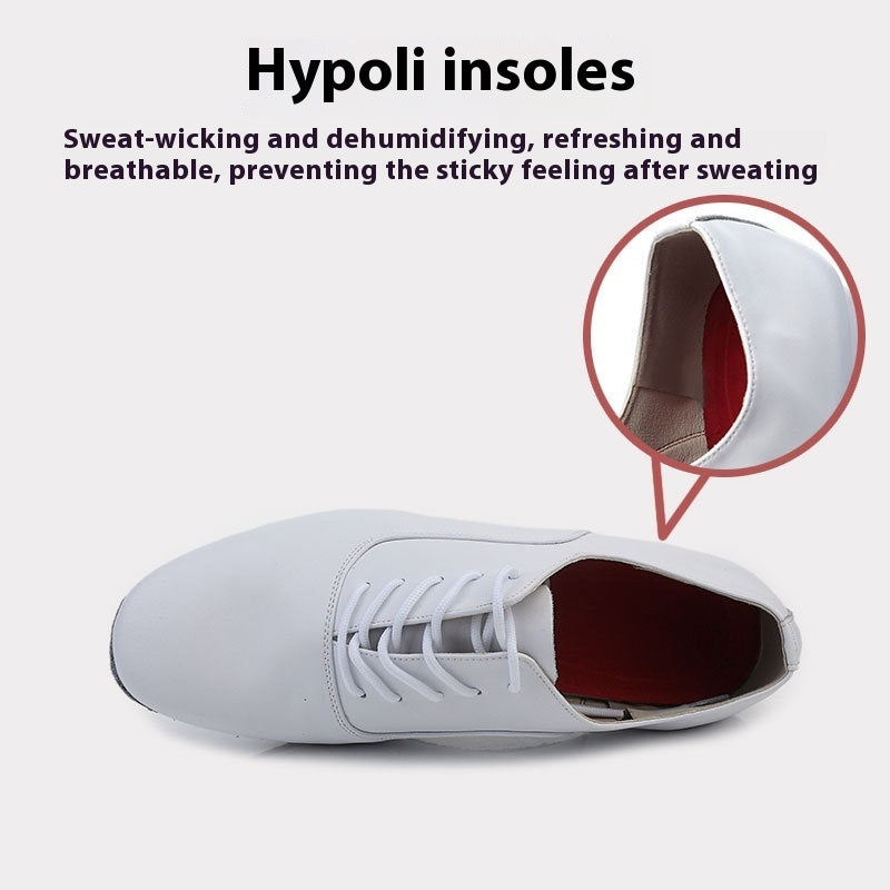 Men's Cowhide Modern Dancing Shoes Soft Bottom