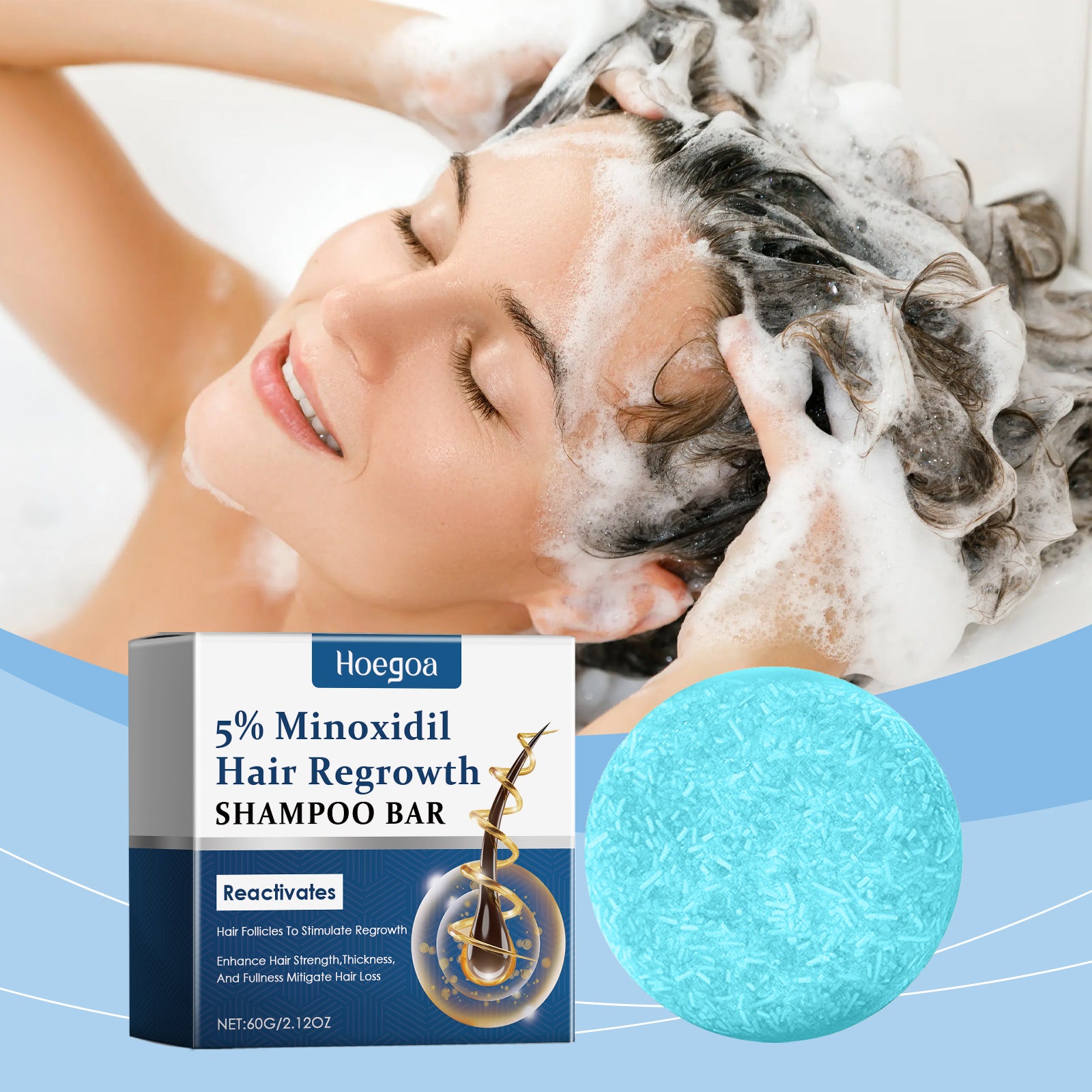 Hoegoa Shampoo Soap Gently Cleans Scalp, Nourishes Hair, Moisturizes, Hydrates, Hydrates And Softens Hair Care Soap