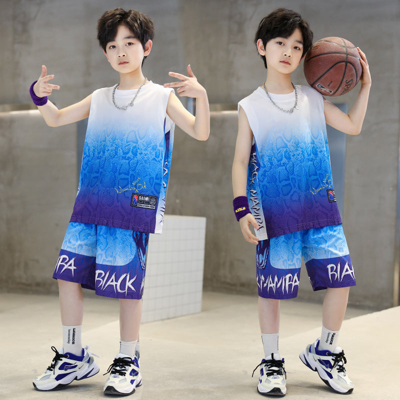 Boys And Girls Basketball Vest Shorts Set