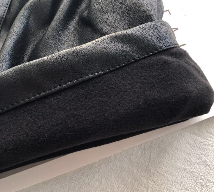 Girls' Leather Fleece-lined High Waist Shorts