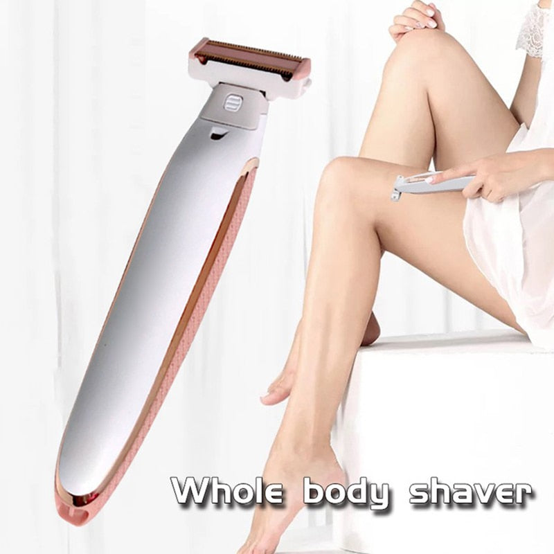 Electric Lady Shaver Razor Flawless Body Hair Shaver Painless Bikini Trimmer USB Rechargeable Fast Hair Shaving Machine