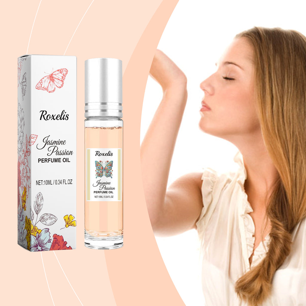Roxelis Roll-On Jasmine Perfume Lasting Fragrance Portable Vial Perfume Charming Charm Perfume Pheromone Fragrance