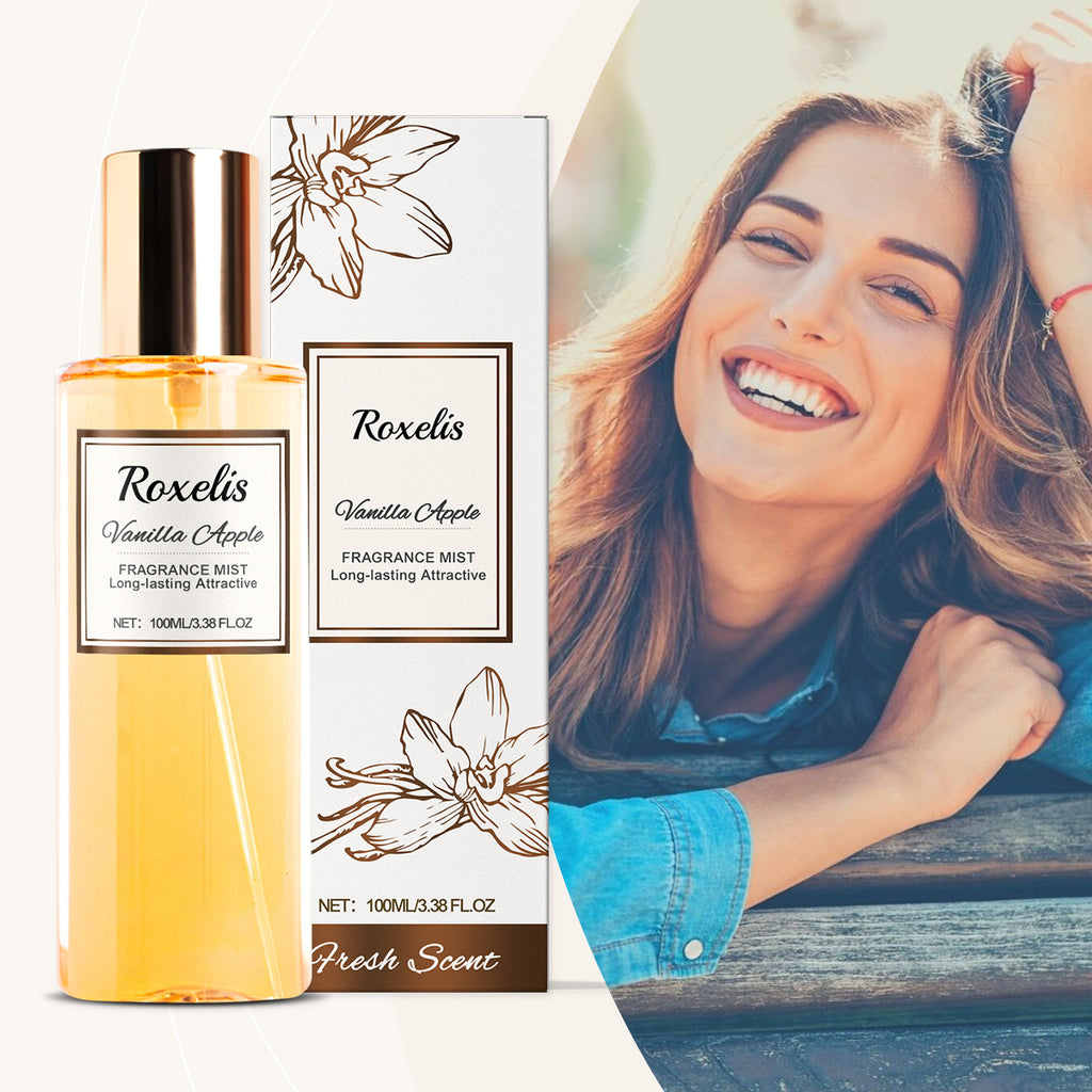 Roxelis Vanilla Apple Romantic Body Fragrance Niche Fresh Scent Body Stay Fragrance Light Fragrance Perfume Body Spray