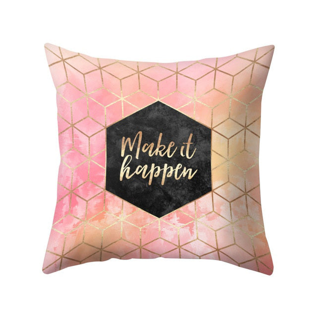 Bright Color Geometry Pattern Throw Pillow Case Cushion Cover Sofa Bed Decor Fashion