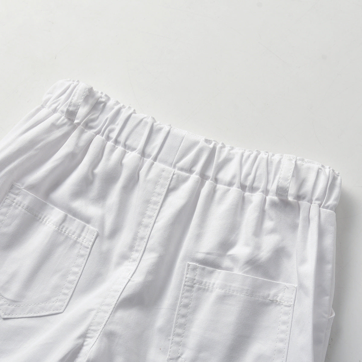 Boy Baby Solid Color Casual Cotton Shorts