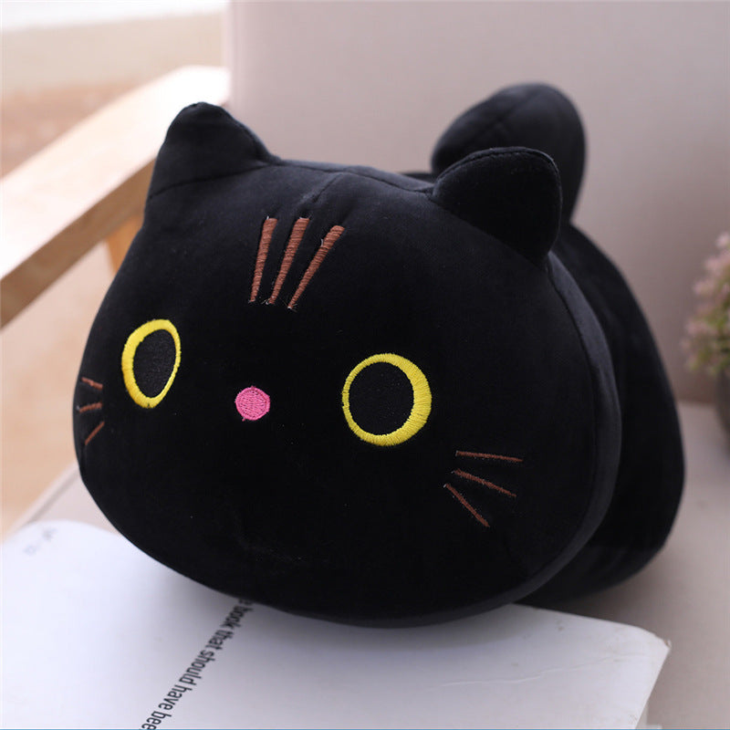 Mollusk Pillow Cute Cat Cylindrical Long Pillow Bedside Single Double Pillow Nap Pillow Office Pillow