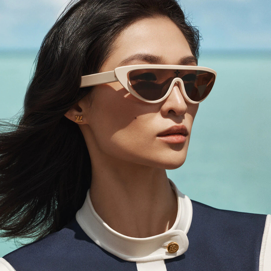 One-Piece Cat Eye Party Sunglasses Women  Luxury Brand Split CatEye Vintage Shield Shades Y2K Punk Trendy Eyewear For Lady