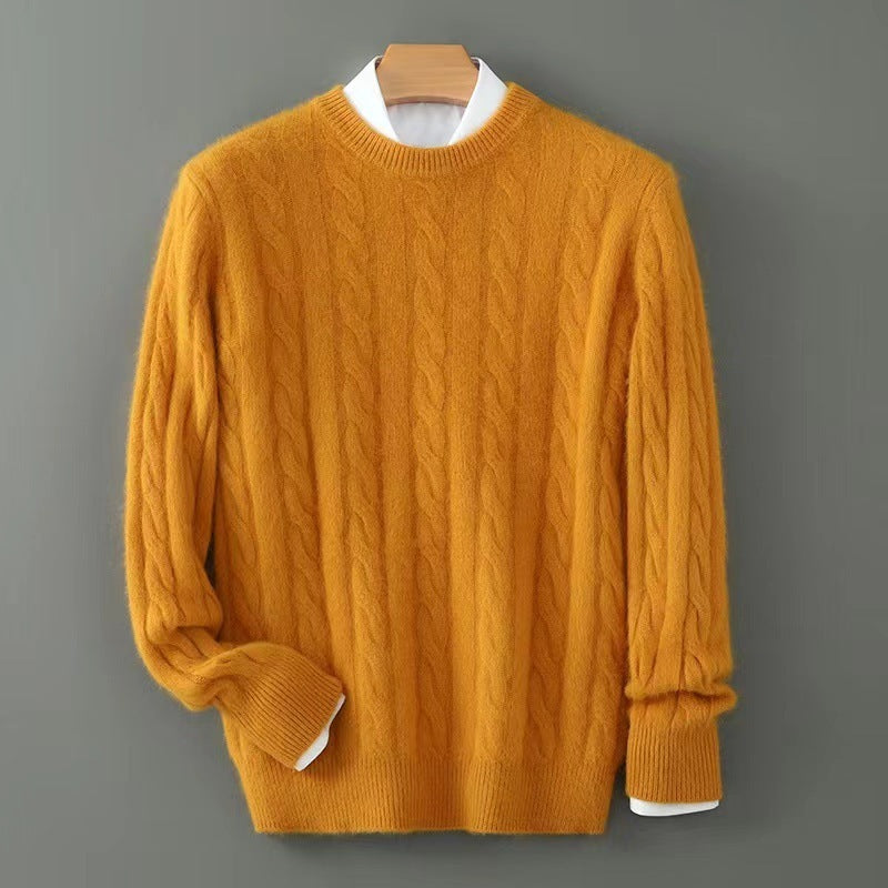 Plus Size Men's Thickened Mink Sweater Woolen Sweater