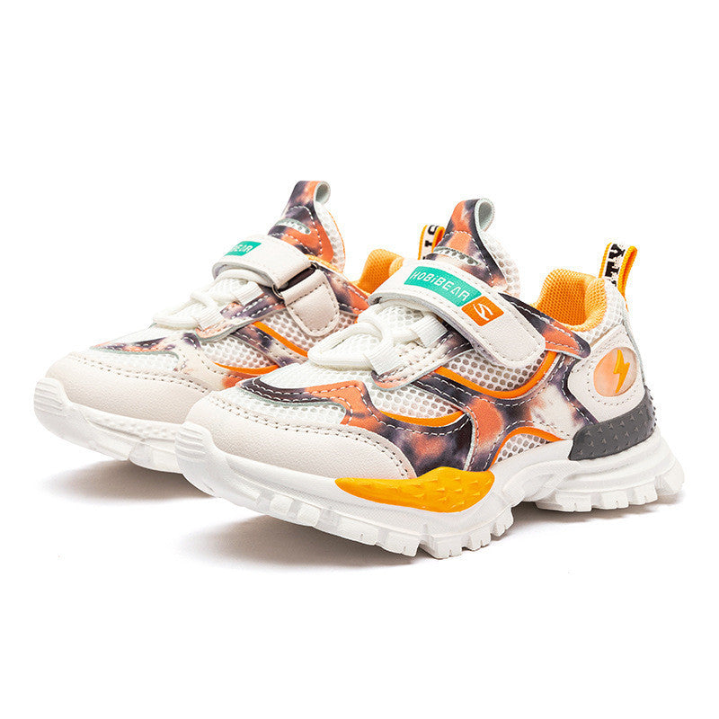 CUHK Children's Shoes Girls Mesh Sneakers