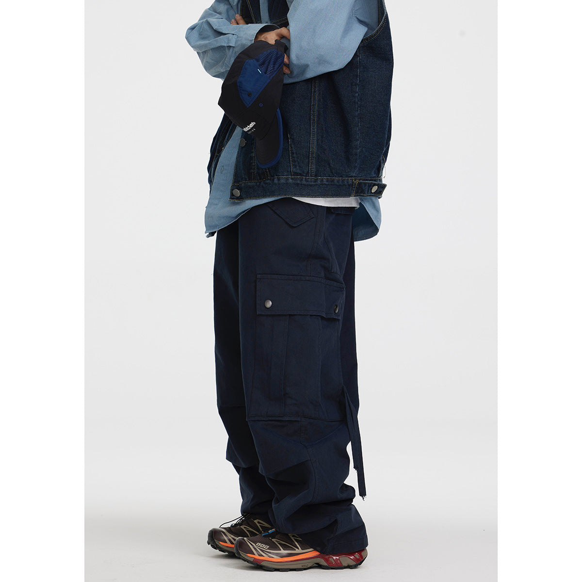 Retro Multi-pocket Cargo Pants Men And Women
