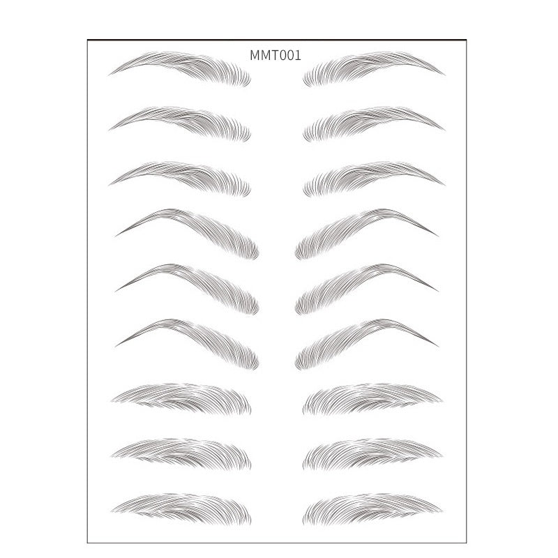Simple Thick Eyebrows Ecological Eyebrow Stickers